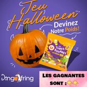 🎃𝗥𝗘́𝗦𝗨𝗟𝗧𝗔𝗧𝗦 𝗝𝗘𝗨 𝗛𝗔𝗟𝗟𝗢𝗪𝗘𝗘𝗡🎃

📌Le poids exact de la citrouille et du paquet de bonbon est de 👉4,188kg👈

🎃Citrouille: 3,988 kg
🍬Paquet de bonbons: 200g 

Les gagnantes pour les 2 chèques cadeaux de 50e sont🥳

🎃 EDWIGE MLT : qui a validé un poids de 4,136 kg
🎃 LE AH: qui a validé un poids de 4,125 kg

La gagnante du chèque cadeau de 30e: 🥳

🎃 HEIDI FAIVRE: qui a validé un poids de 4,124 kg

Les chèques cadeaux vous attendent au magasin❤️

Merci à tous et toutes pour votre grande participation 🫶🫶